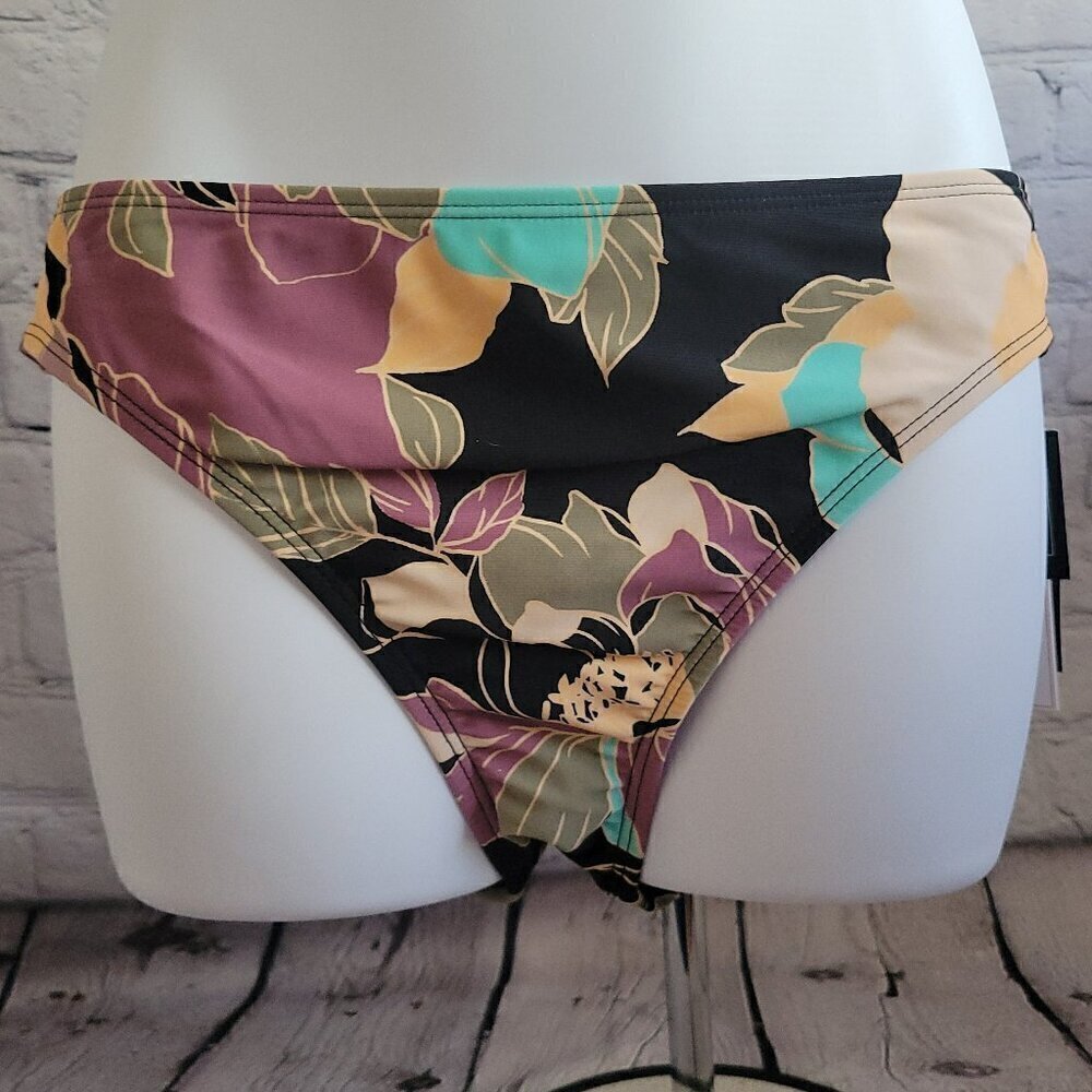 Salt + Cove Juniors' Midnight Bloom Hipster Bikini Bottoms